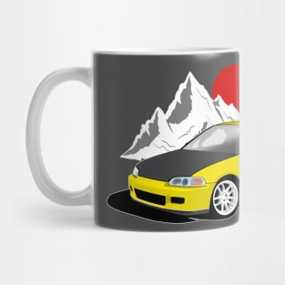 Yellow Civic eg Mug